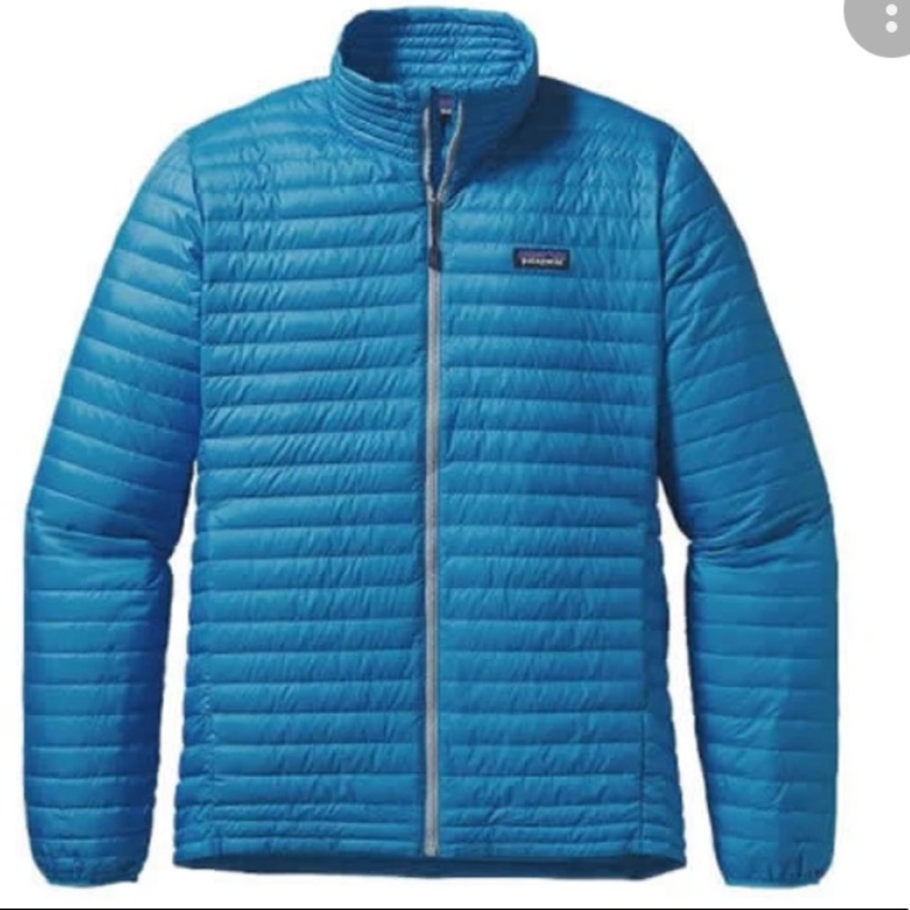Women’s Blue Patagonia 84750 down quilted puffer jacket sweater full zip…